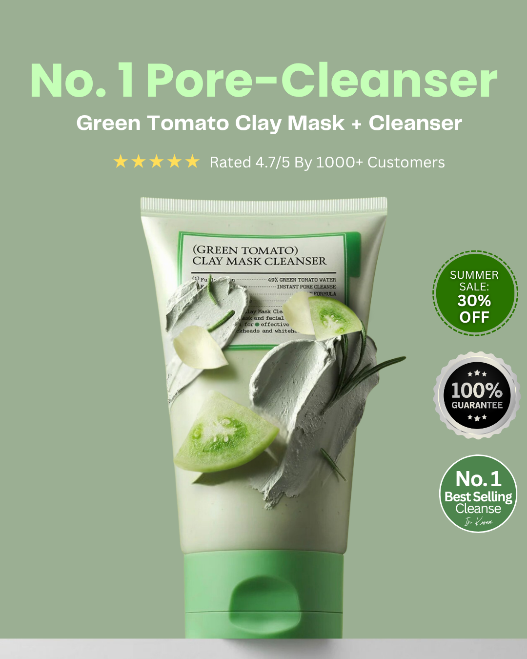 Soyeon TM - Green Tomato Clay Mask & Cleanser